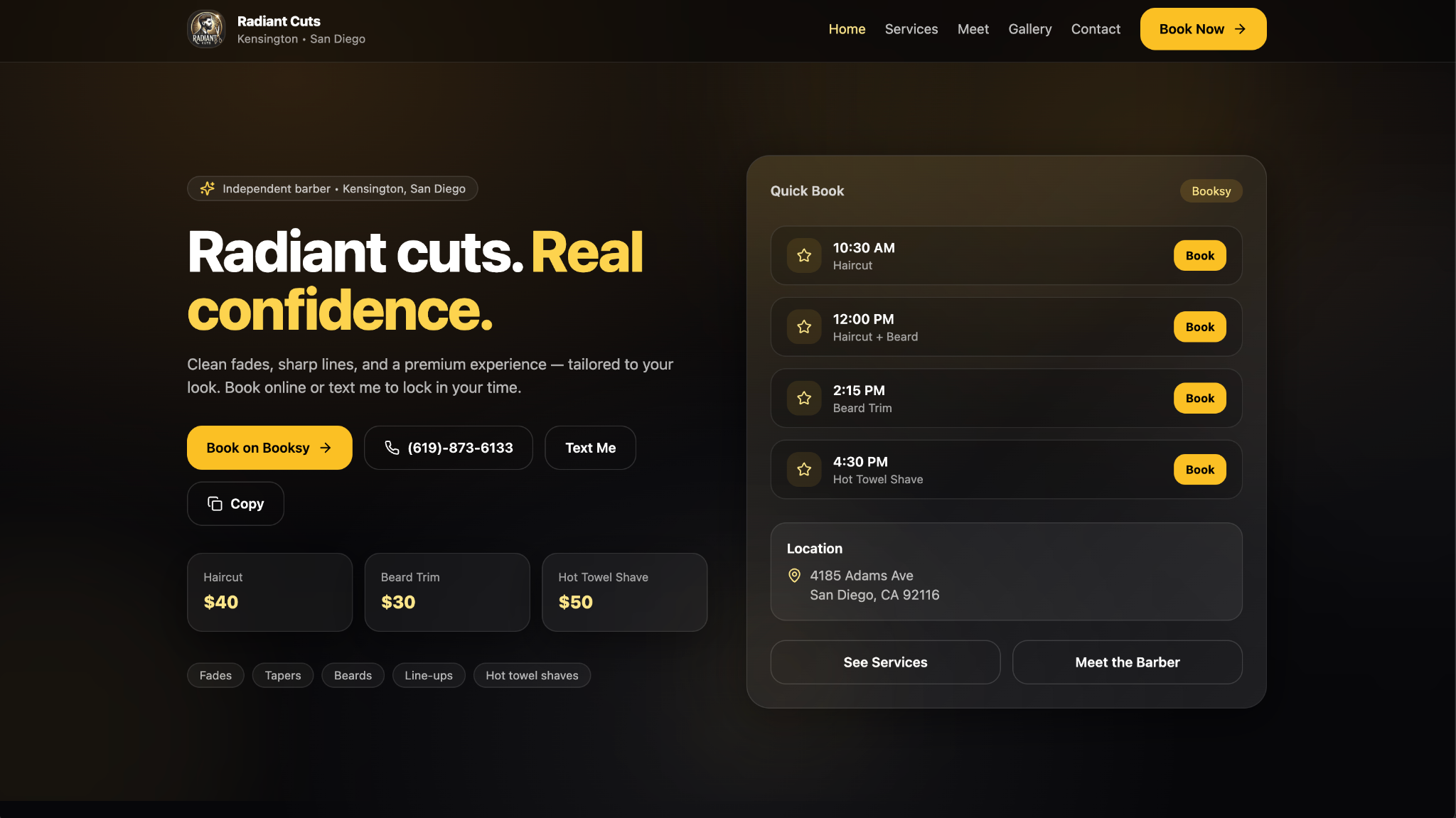 Radiant Cuts preview